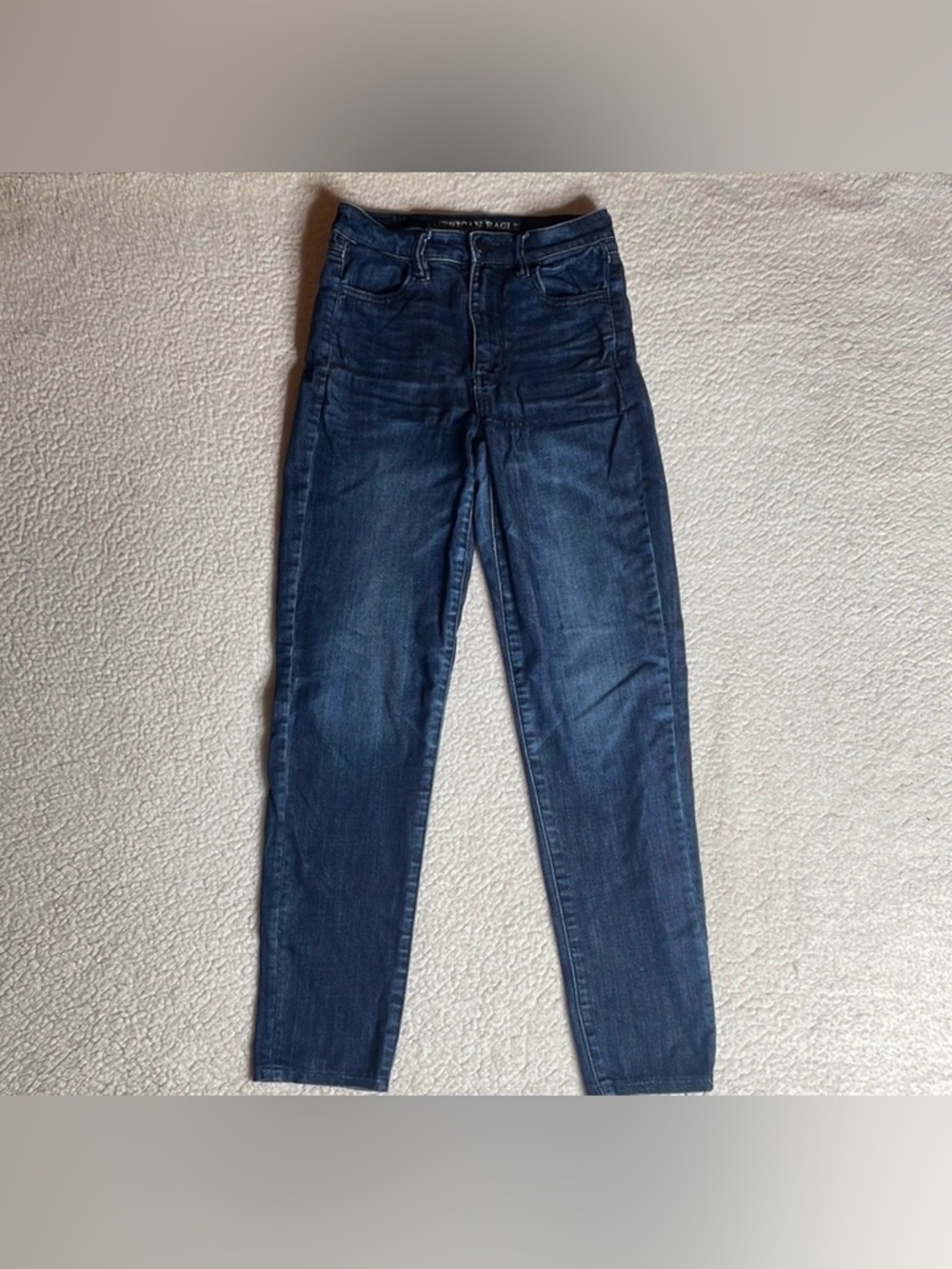 American Eagle Dark Denim Jeans Super Hi-rise Jegging Size 4